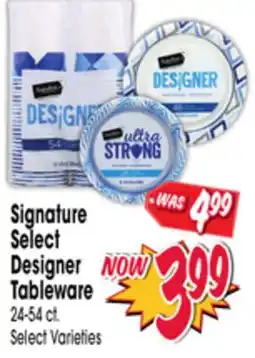 Jewel-Osco Signature Select Designer Tableware offer