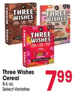 Jewel-Osco Three Wishes Cereal offer