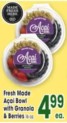 Jewel-Osco Fresh Made Açai Bowl with Granola & Berries offer