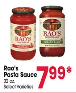 Jewel-Osco Rao's Pasta Sauce offer