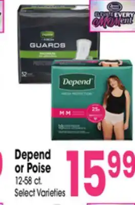 Jewel-Osco Depend or Poise offer