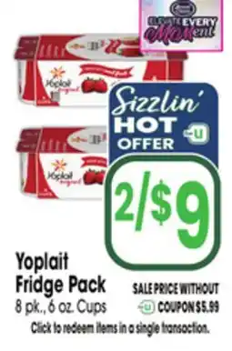 Jewel-Osco Yoplait Fridge Pack offer