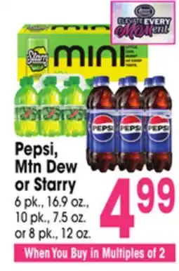 Jewel-Osco Pepsi, Mtn Dew or Starry offer