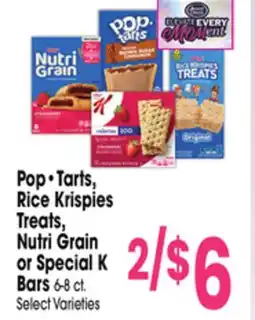 Jewel-Osco Pop • Tarts, Rice Krispies Treats, Nutri Grain or Special K Bars offer