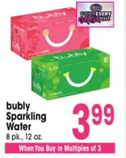 Jewel-Osco bubly Sparkling Water offer