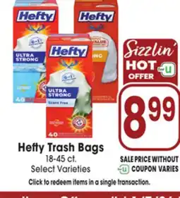 Jewel-Osco Hefty Trash Bags offer