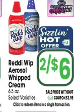 Jewel-Osco Reddi Wip Aerosol Whipped Cream offer