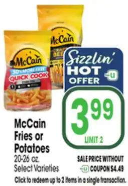 Jewel-Osco McCain Fries or Potatoes offer