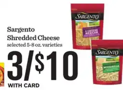 Mariano's Sargento Shredded Cheese offer