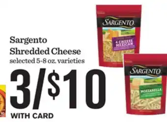 Mariano's Sargento Shredded Cheese offer