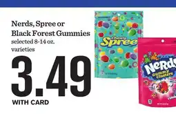 Mariano's Nerds, Spree or Black Forest Gummies offer