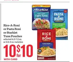 Mariano's Rice-A-Roni or Pasta Roni or Starkist Tuna Pouches offer
