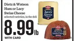 Mariano's Dietz & Watson Ham or Lacy Swiss Cheese offer