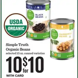 Mariano's Simple Truth Organic Beans offer