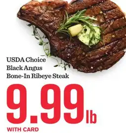 Mariano's USDA Choice Black Angus Bone-In Ribeye Steak offer