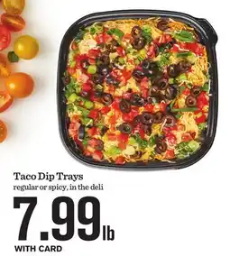 Mariano's Taco Dip Trays offer