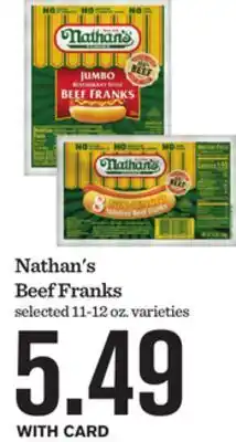 Mariano's Nathan's Beef Franks offer