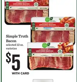 Mariano's Simple Truth Bacon offer