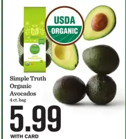 Mariano's Simple Truth Organic Avocados offer