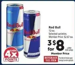 Safeway Red Bull offer
