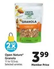 Safeway Open Nature Granola offer