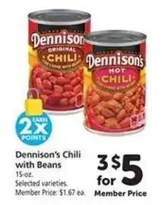 Safeway Dennison’s Chili with Beans offer
