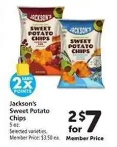 Safeway Jackson's Sweet Potato Chips offer