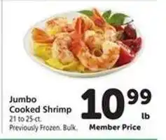 Safeway Jumbo Cooked Shrimp offer