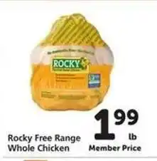 Safeway Rocky Free Range Whole Chicken offer