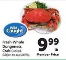 Safeway Fresh Whole Dungeness Crab offer