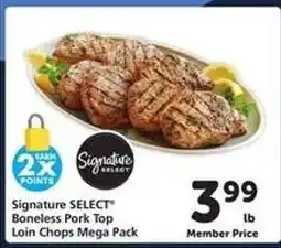 Safeway Signature SELECT Boneless Pork Top Loin Chops Mega Pack offer