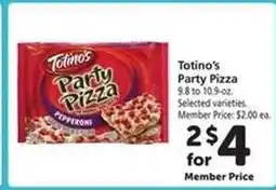 Safeway Totino's Party Pizza offer