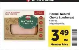 Safeway Hormel Natural Choice Lunchmeat offer