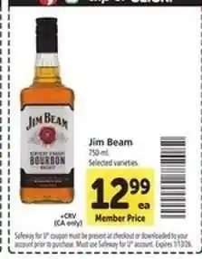 Safeway Jim Beam offer