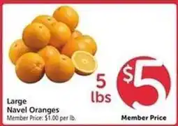 Safeway Large Navel Oranges offer