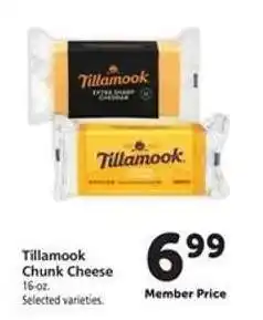 Safeway Tillamook Chunk Cheese offer