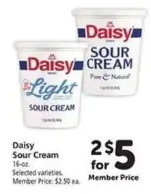 Safeway Daisy Sour Cream offer