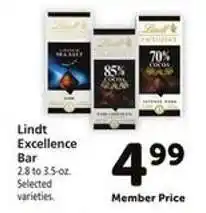 Safeway Lindt Excellence Bar offer