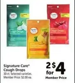 Safeway Signature Care Cough Drops offer