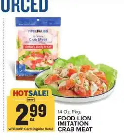 Food Lion FOOD LION IMITATION CRAB MEAT offer
