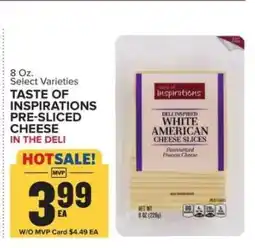 Food Lion Taste of Inspirations Pre-Sliced Cheese offer