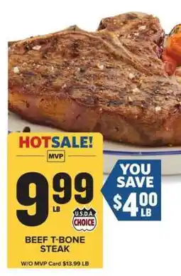 Food Lion Beef T-Bone Steak offer