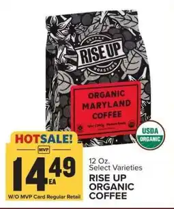 Food Lion RISE UP ORGANIC COFFEE offer