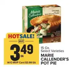 Food Lion Marie Callender's Pot Pie offer