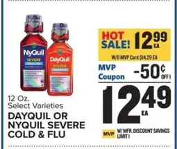 Food Lion Dayquil or Nyquil Severe Cold Flu offer