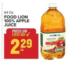 Food Lion FOOD LION 100% APPLE JUICE offer