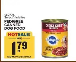 Food Lion PEDIGREE CANNED DOG FOOD offer