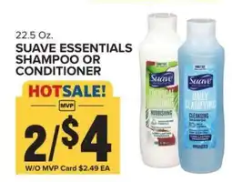Food Lion Suave Essentials Shampoo or Conditioner offer