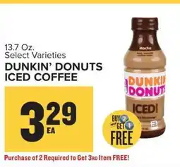Food Lion Dunkin' Donuts Iced Coffee offer