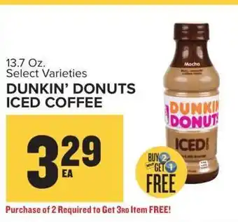 Food Lion Dunkin' Donuts Iced Coffee offer